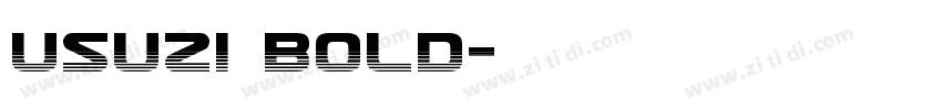 Usuzi Bold字体转换